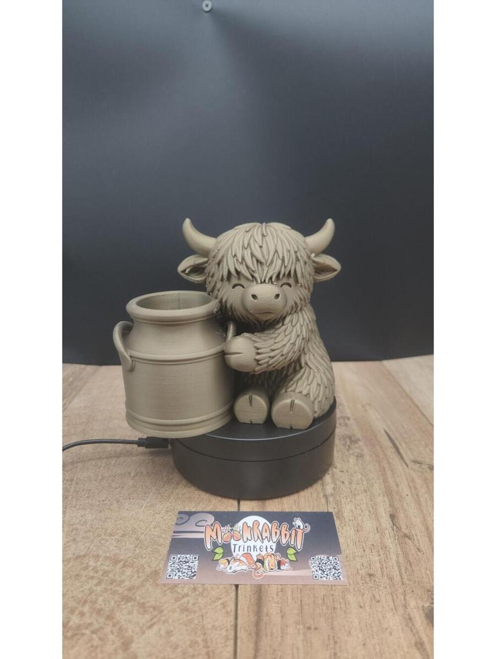 Cute Cow Pencil Cup - Office Desk Decoration - Gift for Him - Desk Decor